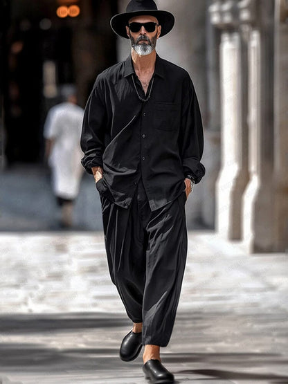 Casual Minimalist Two-Piece Set