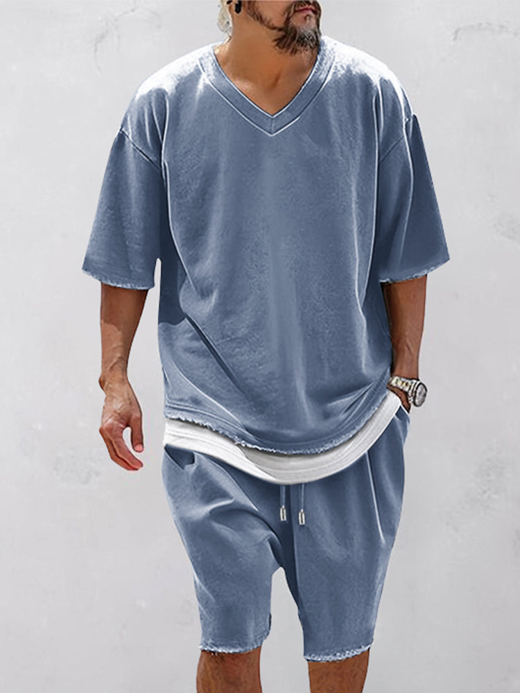 Casual Fake 2-Piece T-Shirt Set