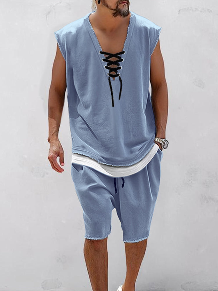 Street Chic Tank Top Shorts Set