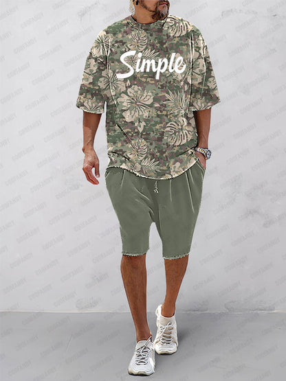 Fresh Floral Patterns Athleisure Set