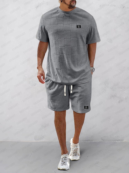 Summer Essentials Textured Tracksuits Set