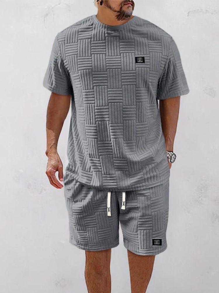 Summer Essentials Textured Tracksuits Set