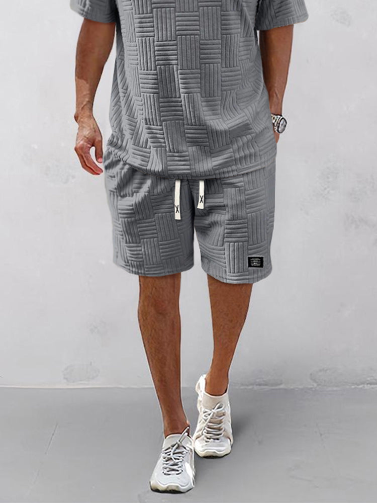Summer Essentials Textured Tracksuits Set