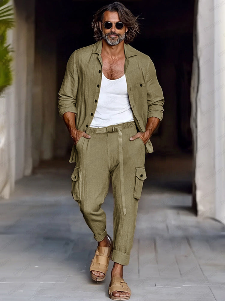 Leisure Cotton 2-Piece Cargo Set