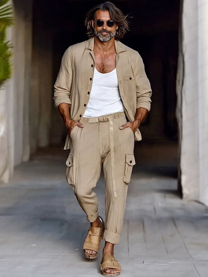 Leisure Cotton 2-Piece Cargo Set