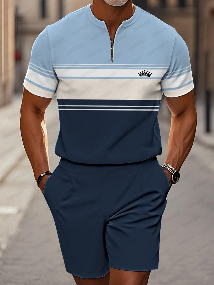 Modern Casual Colorblock 2-Piece Set