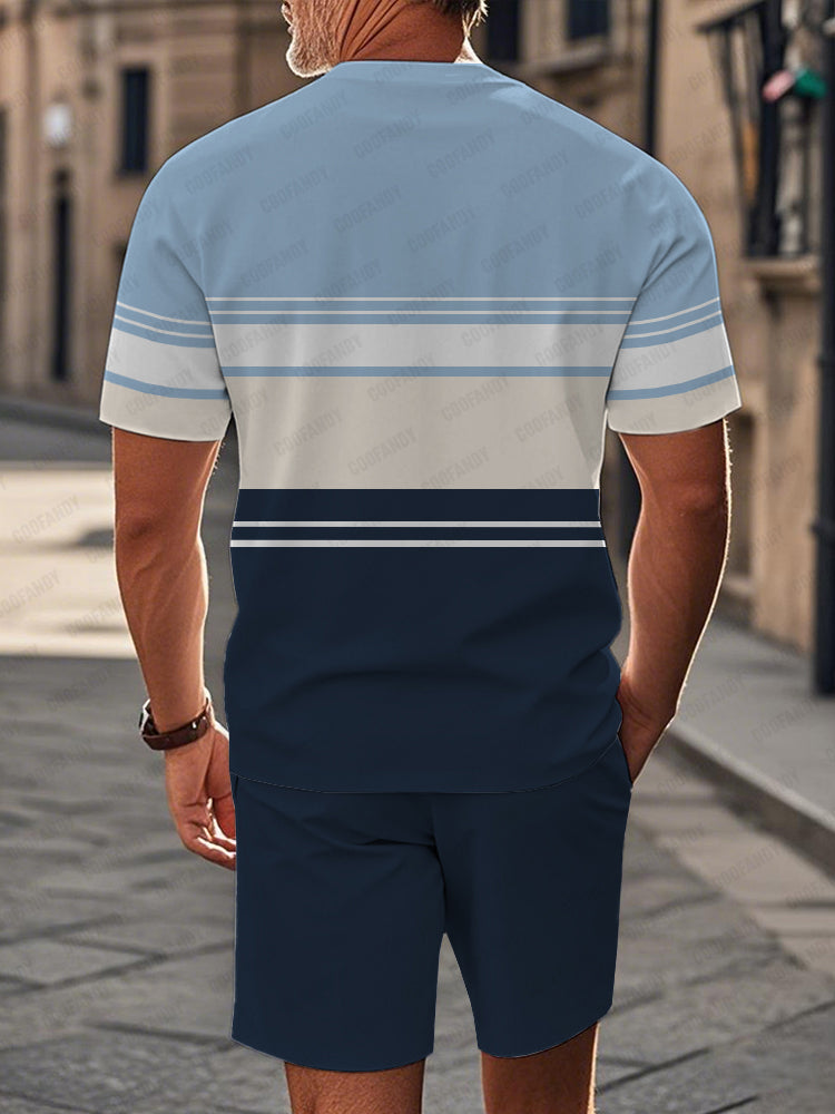 Modern Casual Colorblock 2-Piece Set