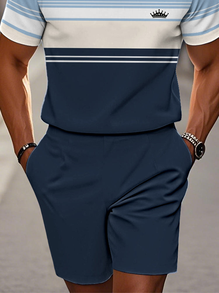 Modern Casual Colorblock 2-Piece Set