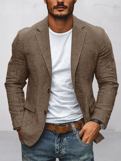 Classic Comfort Cotton Linen Blazer