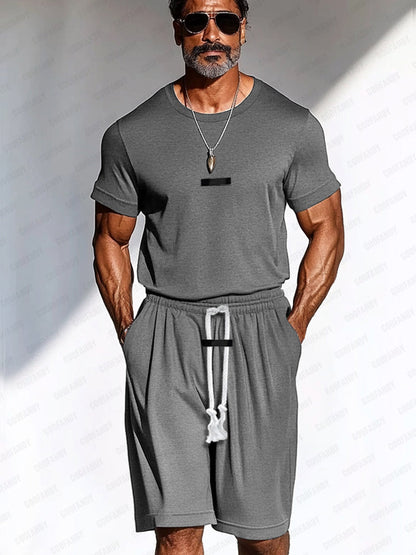 Athleisure Stylish T-Shirt Shorts Set