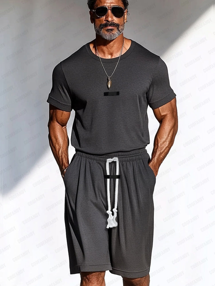 Athleisure Stylish T-Shirt Shorts Set