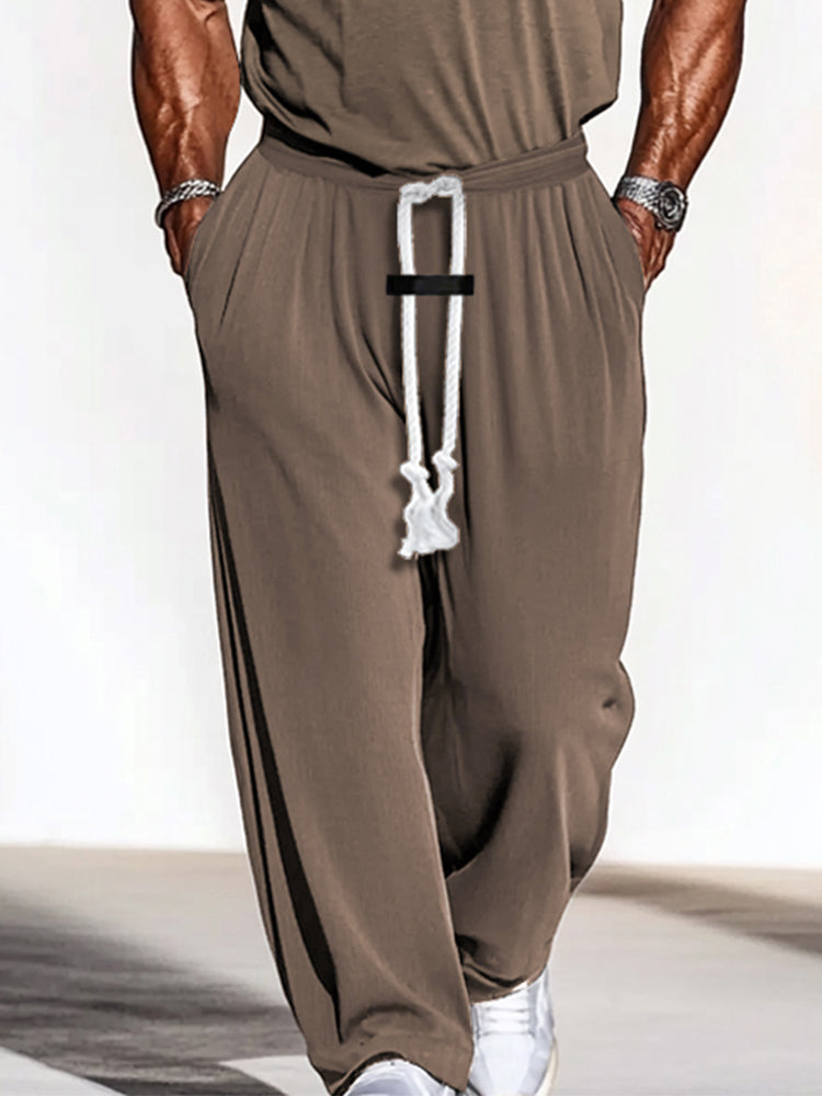 Soft Stretch T-Shirt Pants Set