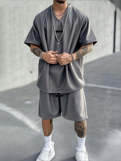 Athleisure Relaxed Fit T-Shirt Set