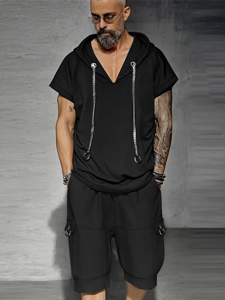 Urban Street Style Hooded Matching Set