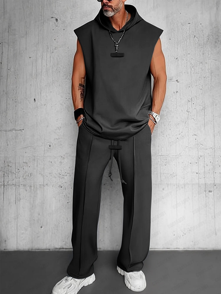 Refined Casual Tank Top Pants Set