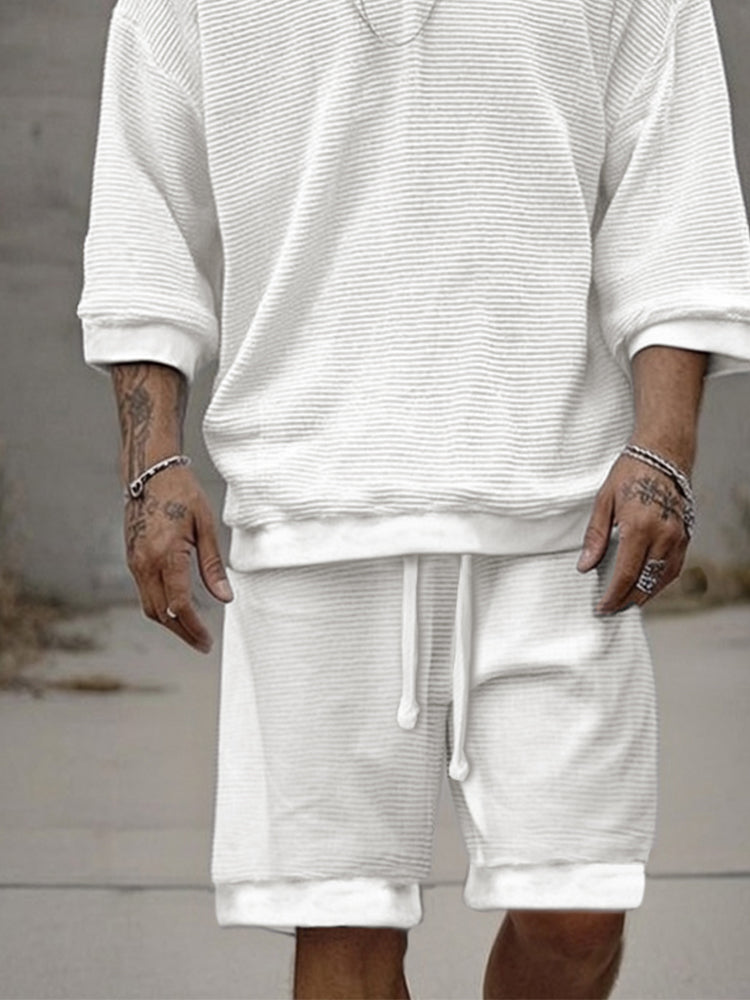 Daily Casual Textured 2-Piece Set