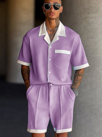 Modern Contrast Color Daily Wear Set