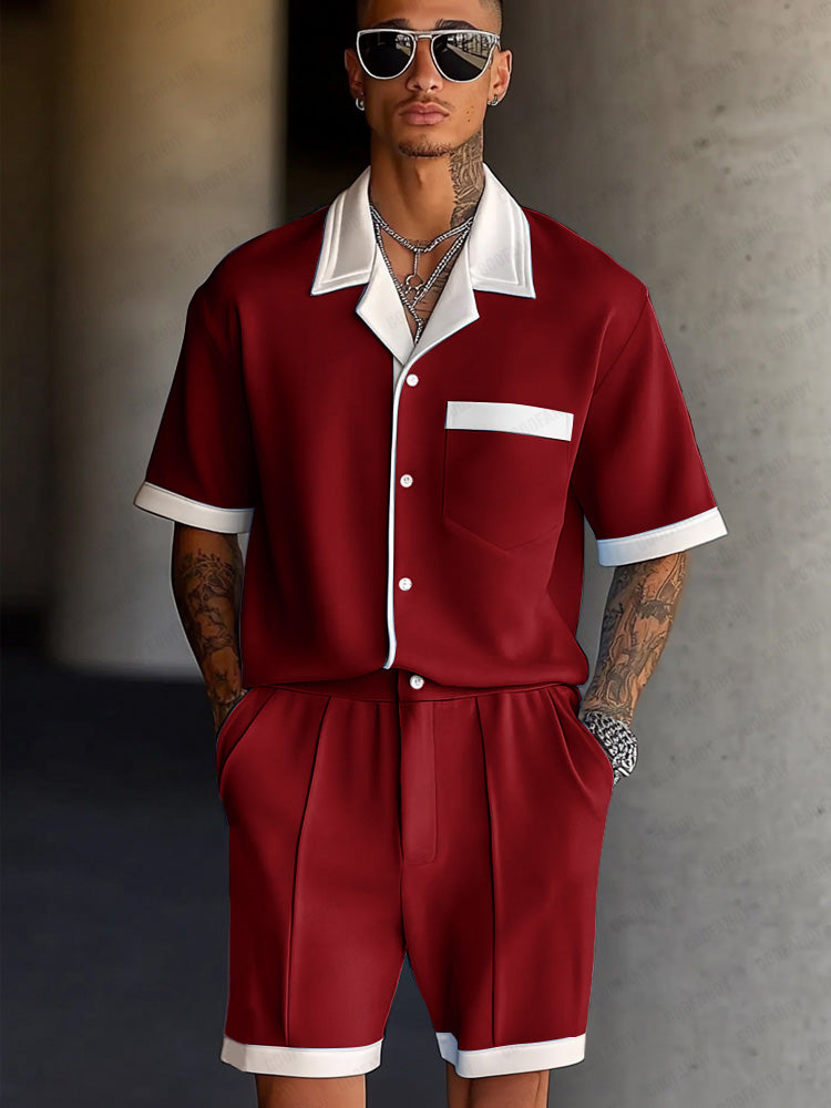 Modern Contrast Color Daily Wear Set