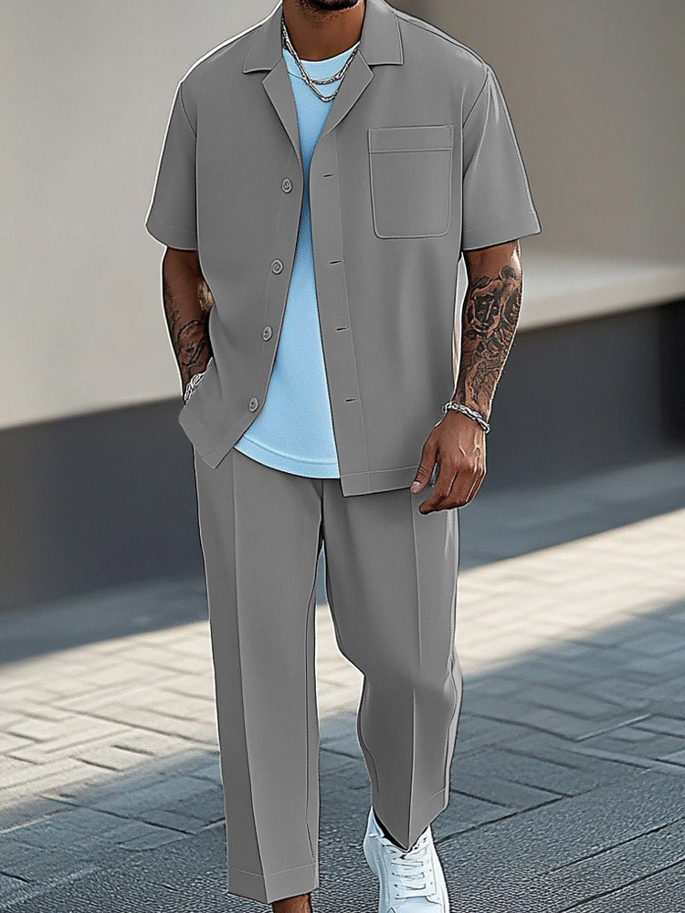 Urban Fashion 2-Piece Shirt Pants Set