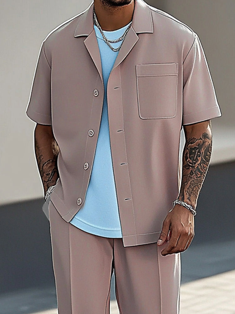 Urban Fashion 2-Piece Shirt Pants Set