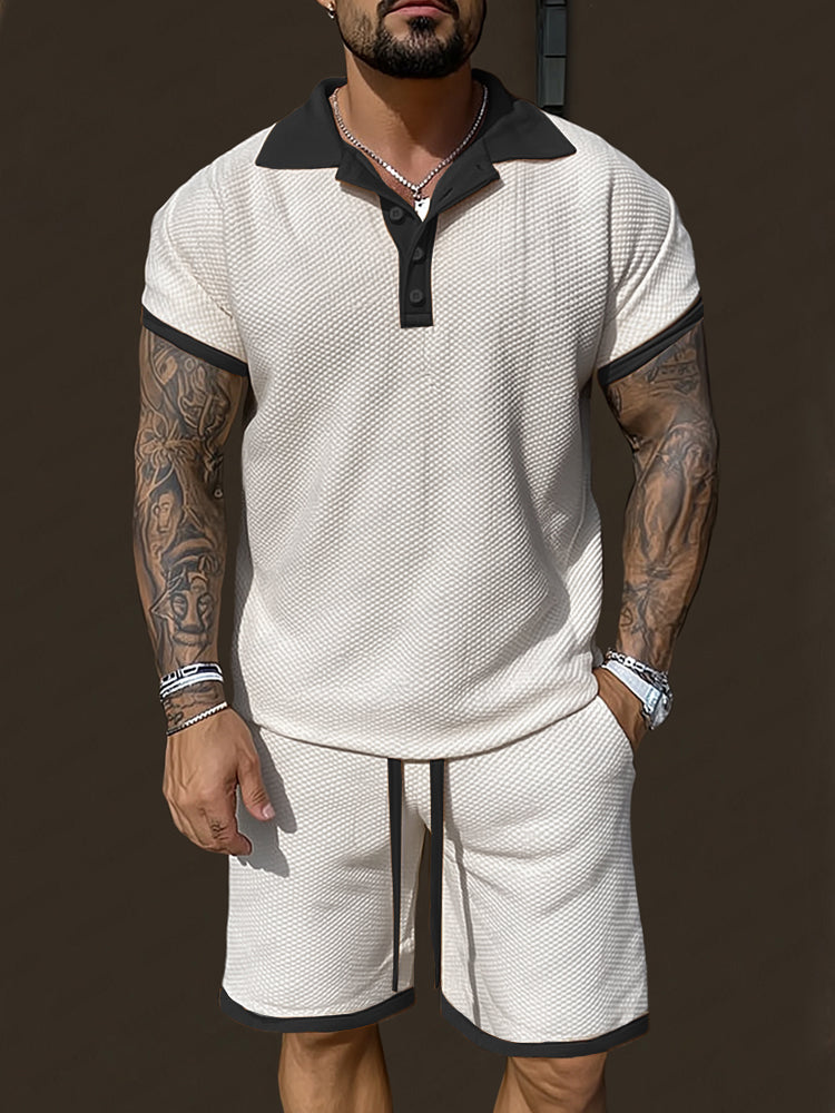 Modern Contrast Summer Casual Set