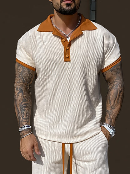 Modern Contrast Summer Casual Set