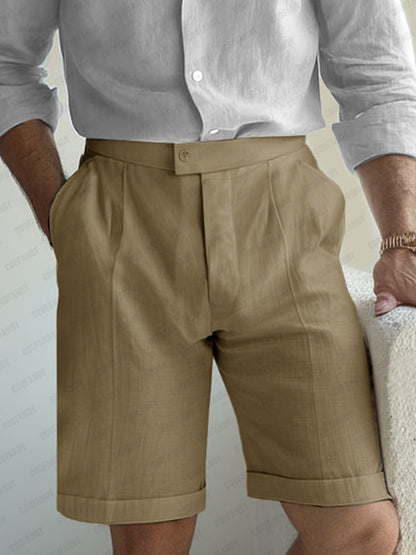 Minimalist Essential Linen Blend Shorts