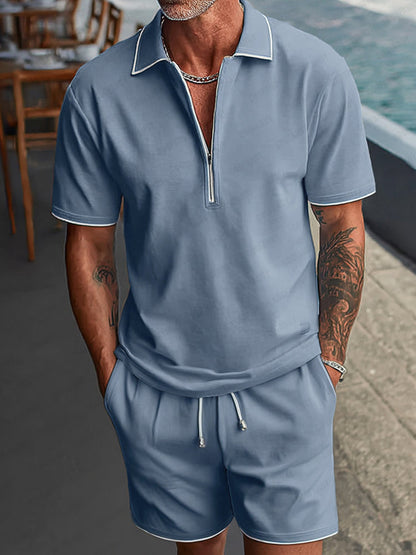 Everyday Comfort Polo Shirt Shorts Set
