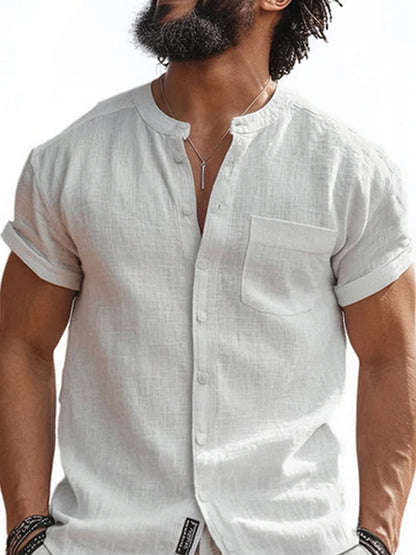 Versatile Style 100% Cotton Shirt Set