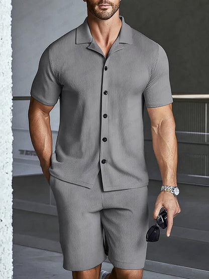 Minimalist Soft Textured Casual Set