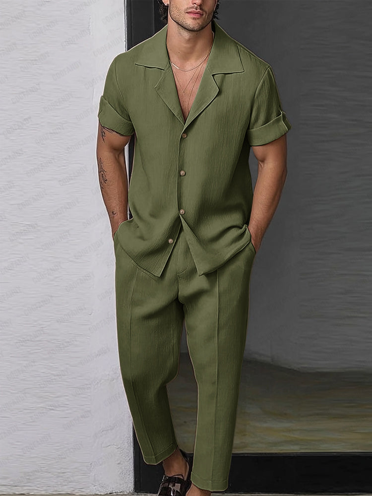 Effortless Casual Cotton Matching Set
