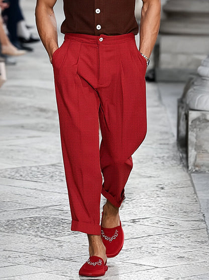 Mordern Contrast Suit Vest Pants Set