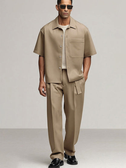 Elegant Simplicity Shirt Pants Set