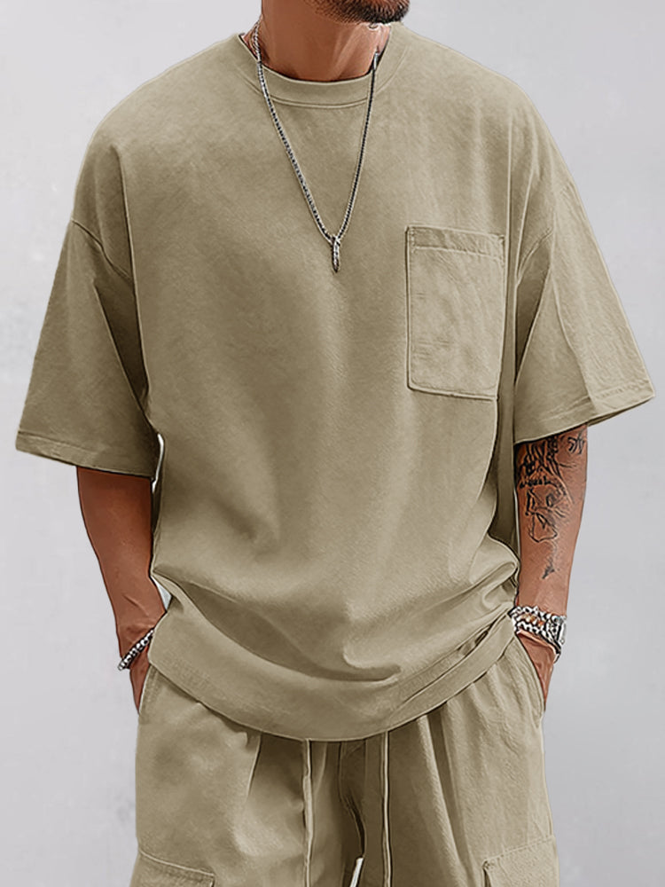 Trendy 100% Cotton T-Shirt Set