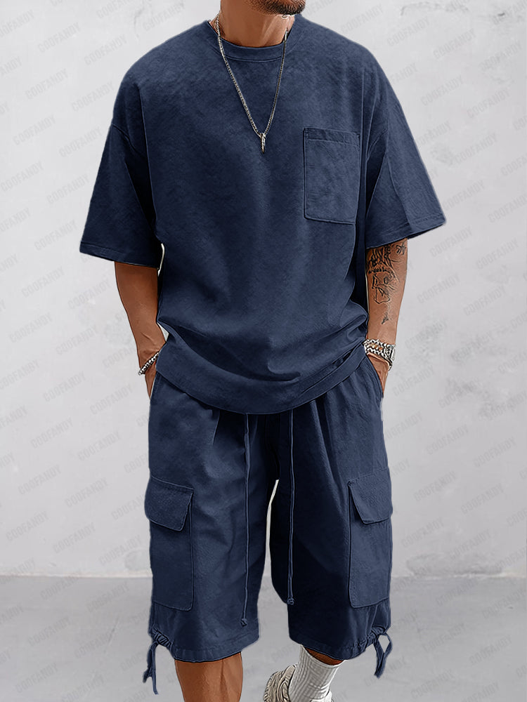 Trendy 100% Cotton T-Shirt Set
