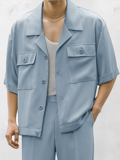 Effortless Match Shirt Pants Set