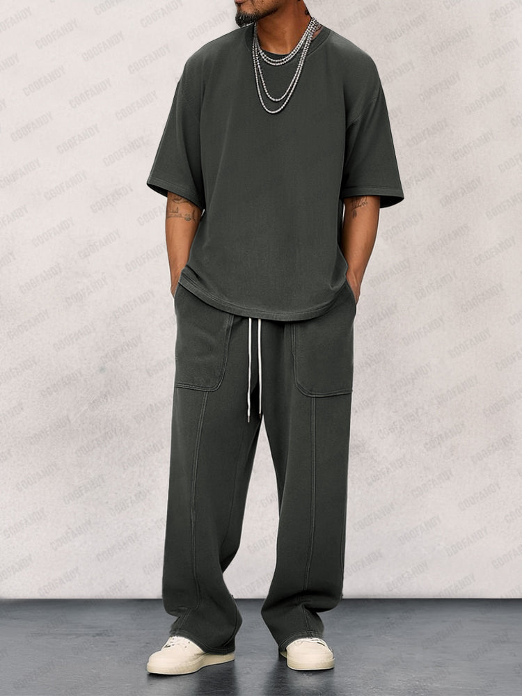 Street Style Loose Fit 2-Piece Set