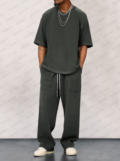 Street Style Loose Fit 2-Piece Set