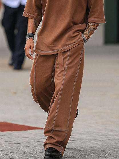 Simple Fashion T-Shirt Pants Set