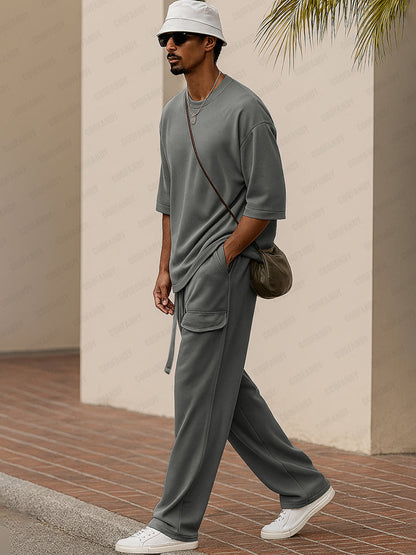 Athletic Leisure T-Shirt Joggers Set