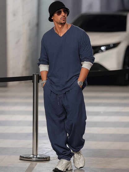 Relaxed Fit 2-Piece Streetwear Set