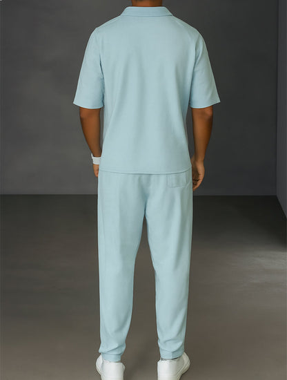 Practical Casual Shirt Pants Matching Set