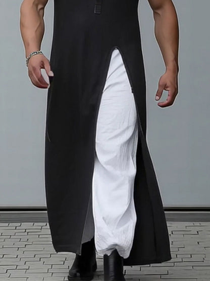 Fusion Style Slit Hem Longline Top