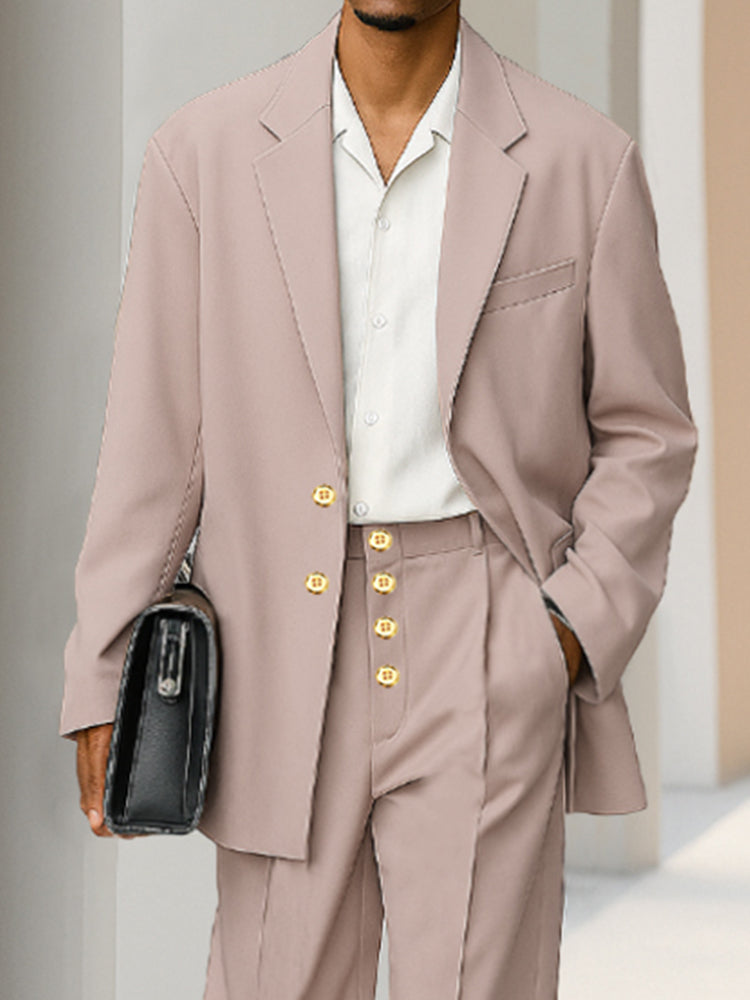Effortless Relaxed Fit Suit Set