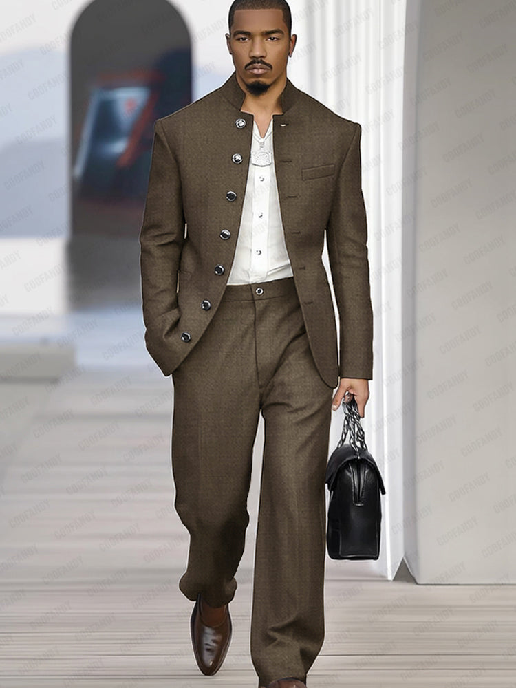 Elegant Vintage-Inspired Thin Suit Set