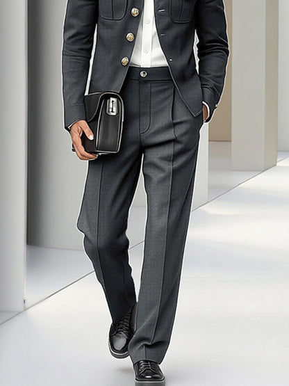 Modern Utility Cargo Thin Jacket Pants Set