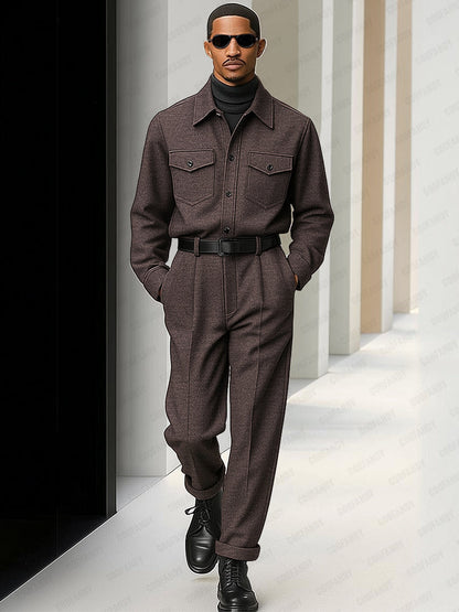 Sharp Casual Jacket Pants Matching Set
