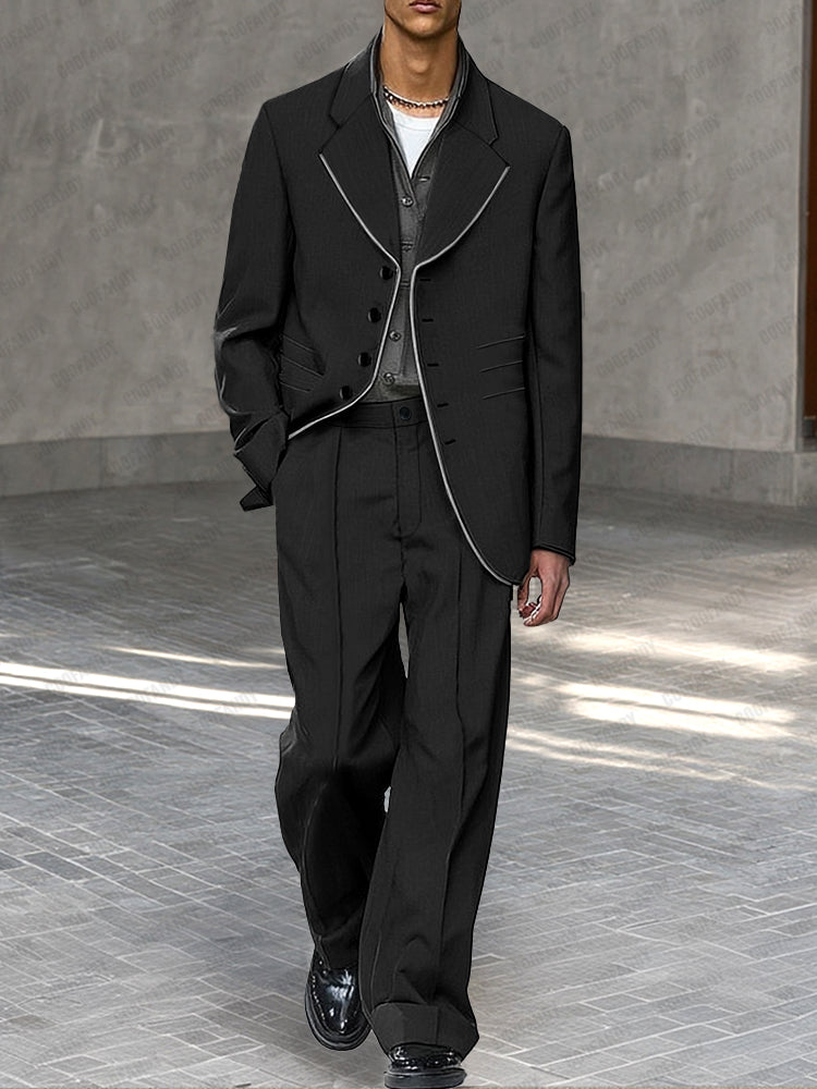 Modern Relaxed Fit Suit Set