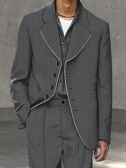 Modern Relaxed Fit Suit Set