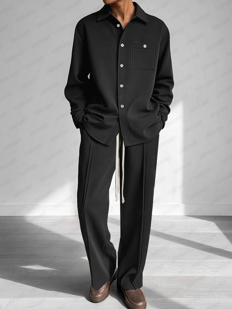 Smart Casual Simple 2-Piece Set